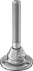 Seismic Stay-Put Swivel Leveling Mounts with Threaded Stud