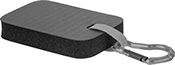 Image of Product. Buna-N Foam with Carabiner. Front orientation. Kneeling Pads. Kneeling Pads, Buna-N Foam, Carabiner.