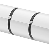 Image of ProductInUse. Front orientation. Pipe Insulation Banding.