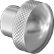 Image of Product. Front orientation. Knobs. Palm-Grip Threaded-Hole Knobs.