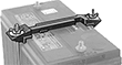 Image of ProductInUse. Front orientation. Battery Holders. Battery Holders for Large-Cell Batteries, For Flush Battery Covers.
