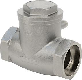 Image of Product. Front orientation. Socket-Connect Check Valve, 1-1/4 Pipe Size.