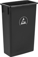 Image of Product. Front orientation. Trash Cans. Static Control Trash Cans, 22 gal. Capacity.