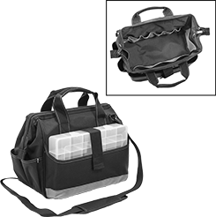 Image of Product. Front orientation. Contains Inset. Tool Bags. Tool Bags with Zipper Closure, Style E.