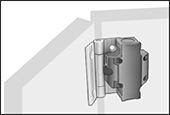 Image of ProductInUse. Front orientation. Contains Border. Safety Switches. Hinge-Actuated Safety Switches.