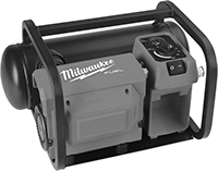 Image of Product. Front orientation. Air Compressors. Portable Battery-Powered Air Compressors, Milwaukee.