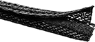 Image of Product. Front orientation. Wire Sleeving. Flame-Retardant Hook-and-Loop Wraparound Wire Sleeving.