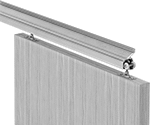 Image of ProductInUse. Front orientation. Door Tracks and Fittings. Soft-Closing Roller Track Kits for Doors, Internal Rollers.
