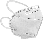 Image of Product. Front orientation. Respirators. Disposable Respirators, Style C.