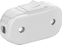 Image of Product. Rocker. Front orientation. Rocker Switch Actuator. Thumb Light Switches.