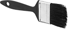 Image of Product. Front orientation. Paint Brushes. One-Time-Use Brushes for Solvent-Based Paint and Coatings, Flat Brushes, Plastic Handle.