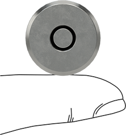 Image of Product. Side1 orientation. Contains SizingReference. Thrust Ball Bearing, for 7/8" Diameter Shaft Ends.