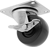 Cart-Smart Casters with Rubber Wheels 