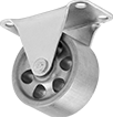 Image of Product. Rigid. Front orientation. Rigid. Cart-Smart Casters with Metal Wheels.
