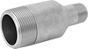 Thick-Wall Galvanized Iron and Steel Threaded Pipe Nipples and Pipe