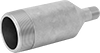 Thick-Wall Galvanized Iron and Steel Threaded Pipe Nipples and Pipe