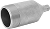 Thick-Wall Galvanized Iron and Steel Threaded Pipe Nipples and Pipe