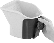 Image of ProductInUse. Front orientation. Paint Trays. Easy-Carry Paint Trays.