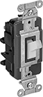 Image of Product. Front orientation. Light Switches. Toggle Light Switches, Spring-Clamp-Terminal Wire Connection.