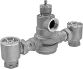 Image of Product. Front orientation. Mixing Valves. High-Flow Threaded Mixing Valves for Water.