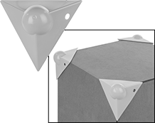 Image of Product. Front orientation. Contains Inset. Tarp Corner Guards.