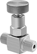 Image of Product. Style C. Front orientation. Style C. High-Pressure Threaded Precision Flow-Adjustment Valves.