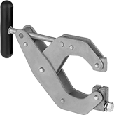 Image of Product. Front orientation. Grounding Clamps. Grounding Clamps for Welding, C-Clamp, No Twist, ABS Plastic Handle.