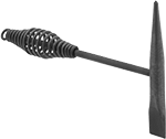 Image of Product. Front orientation. Hammers. Welding Hammers , Steel Handle with Wire-Coil Grip, Style G.