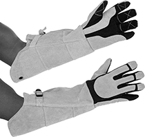 Image of ProductInUse. Style D. Front orientation. Style D. Multipurpose Welding Gloves.