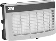 Image of Product. Front orientation. Respirator Filters. Filters for Powered Air-Purifying Respirators, 3M.