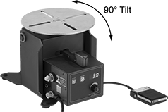 Image of Product. Front orientation. Contains Annotated. Welding Positioners. Electric Welding Positioners, Turntable, 250 lb. Load Capacity with Horizontal Table.