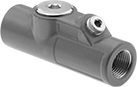 Image of Product. Threaded Connection. Front orientation. Conduit and Fittings. Medium-Wall (IMC) and Thick-Wall (RMC) Metal Conduit and Fittings, Straight, Hazardous Locations, Connector Fitting, Threaded Conduit Connection.