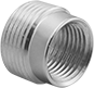 Image of Product. Threaded Connection. Front orientation. Conduit and Fittings. Medium-Wall (IMC) and Thick-Wall (RMC) Metal Conduit and Fittings, Bushing Fitting, Straight, Hazardous Locations, Threaded Conduit Connection.