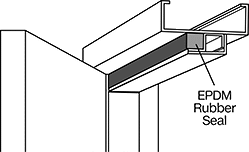 Image of Product. Front orientation. Contains Annotated. Doors. Flood-Stopping Single Doors.