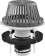 Image of Product. Front orientation. Roof Drains. PVC.