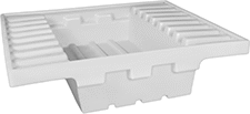 Image of Product. Front orientation. Pallet Rack Basins. Without Drain.