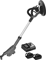 Image of Product. Sander with Batteries and Charger. Front orientation. Model Number XLS01TX1. Cordless Pole Sanders, Batteries Included, Battery Charger Included.