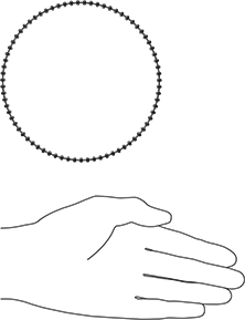 Image of Product. Side1 orientation. Contains SizingReference. Timing Belt with Teeth on Both Sides, XL Series, 3/8" Width, Trade No. TP150xL037.