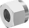 Nuts for Nickel-Plated Brass Compression Fittings for Copper Tubing