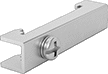 Image of Product. Front orientation. Brackets. DC Metallic-Object Proximity Sensors with Digital Display, End Plates.