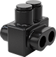 Image of Product. Front orientation. Wire Splices, Connectors, and Taps. Wire Tap/Connectors, Dual-Sided Entry.