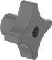 Image of Product. Front orientation. Knobs. Choose-a-Color Threaded Through-Hole Knobs.