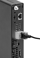 Image of ProductInUse. Front orientation. Contains Border. Electrical Cord Locks. USB Cord Locks.