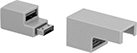 Image of Product. Cord Lock. Front orientation. Exploded view. Electrical Cord Locks. USB Cord Locks.