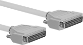 Image of Product. Front orientation. D-Sub Cords. D-Sub Cords, DB50 Plug × DB50 Plug.
