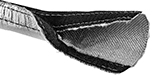 Image of Product. Front orientation. Wire Sleeving. Heat-Reflecting Hook-and-Loop Wraparound Wire Sleeving.