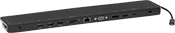 Image of Product. With Female USB-A, USB-C, Computer HD15, Standard HDMI, Computer Standard DisplayPort, Ethernet RJ45, and 3.5 mm Audio Stereo Socket. Front orientation. Data Connection Hubs. USB Hubs, USB-C, 3.2 Gen 1 Male Connection, Data Connection Hubs for MMC, SD, and microSD Cards, For Ethernet, 2.0, HD15 Connection, 3.5 mm Audio Connection, , USB-A, For Computers, Stereo Channel, Standard-DisplayPort Connection, Standard HDMI, USB-C, RJ45, 3.2 Gen 1.