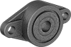 Extreme-Temperature Dry-Running Mounted Sleeve Bearings with Two-Bolt Flange