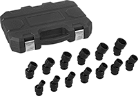 Image of Product. Front orientation. Sockets. 6-Point Flex Impact Socket Sets, Plastic Case.