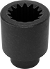 6-Point Impact Sockets with Spline Drive 